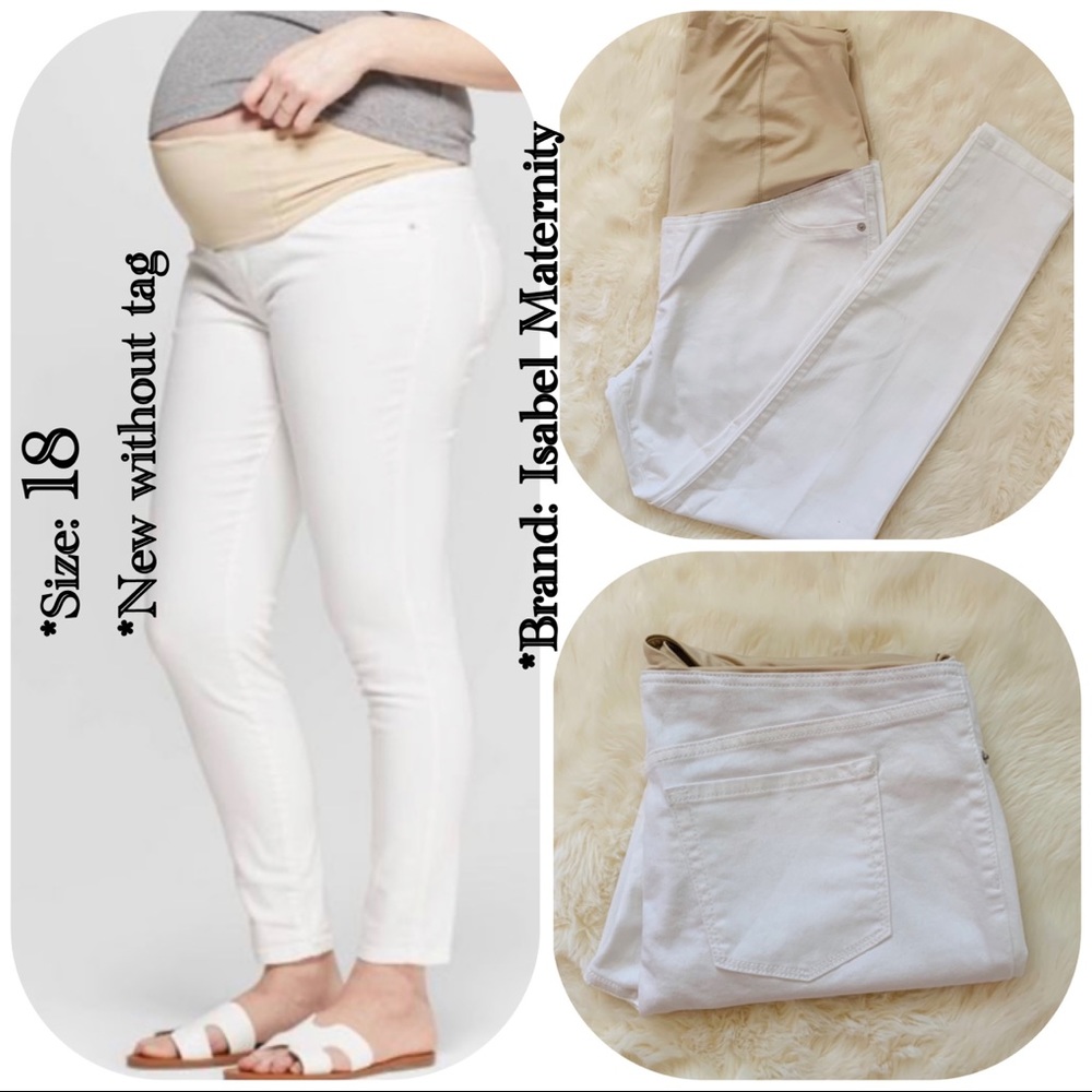 ⭐️Maternity White Skinny size: 18